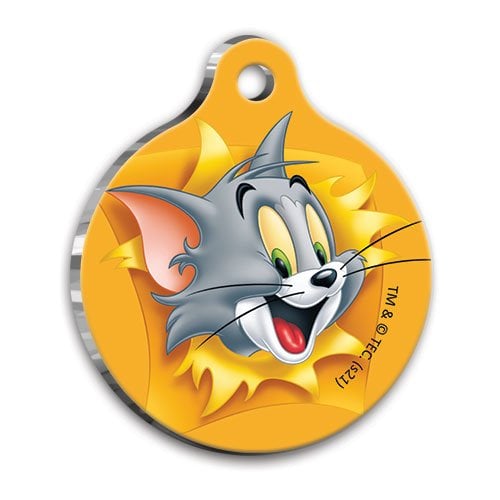 Tom & Jerry Yuvarlak Kedi ve Köpek Künyesi Medium 3 cm