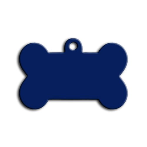 Medium Kemik Kedi Köpek Künyesi Mavi