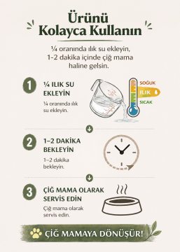 WarfNaturals Freeze Dried - Dana Etli Köpek Maması 300 gr