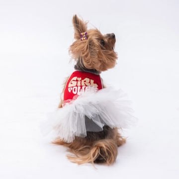 PawStar Kırmızı Girl Power Elbise