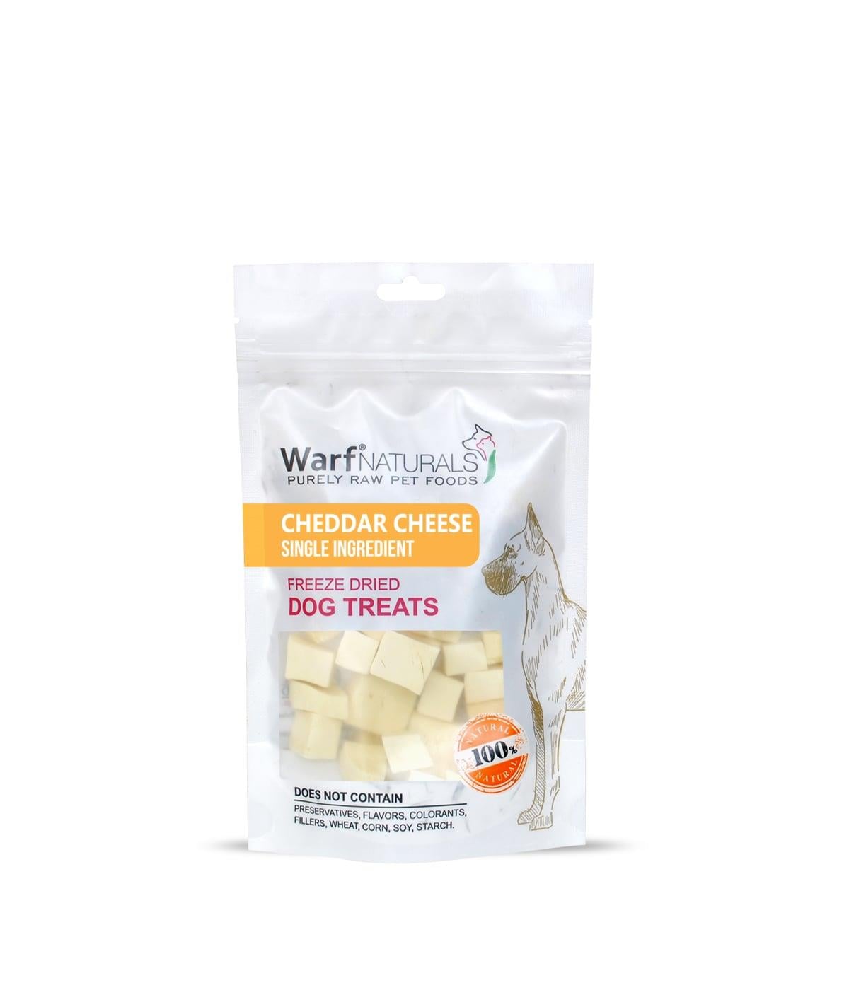 WarfNaturals Freeze Dried - Çedar Peynirli Köpek Ödül Maması 40 Gr
