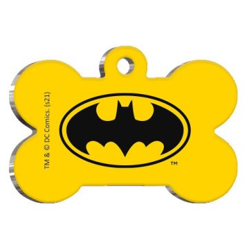 Batman Kemik Şekilli Kedi ve Köpek Künyesi XLarge 3,3 x 5 cm