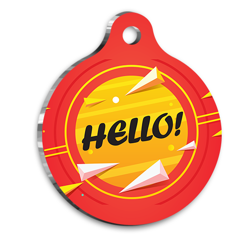Hello Kedi Köpek Künyesi Small 2,5 cm
