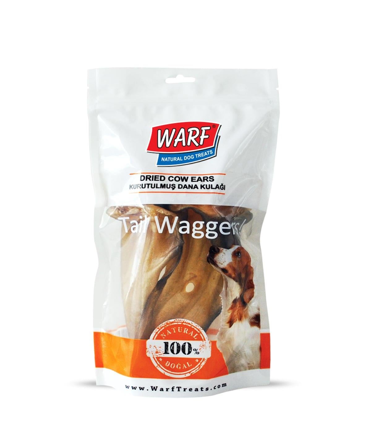 WarfNaturals Kurutulmuş Dana Kulak Köpek Ödülü 120 Gr