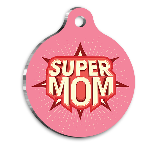 Super Mom Kedi Köpek Künyesi Small 2,5 cm