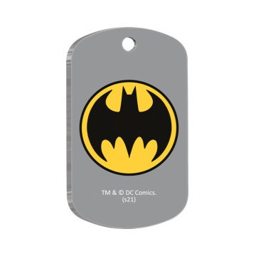 Batman Askeri Şekilli Kedi ve Köpek Künyesi Large 2,9 x 5 cm