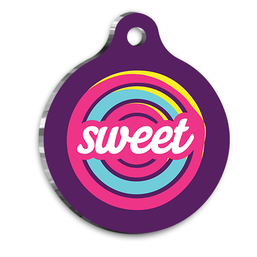Şeker Kedi Köpek Künyesi Medium 3 cm