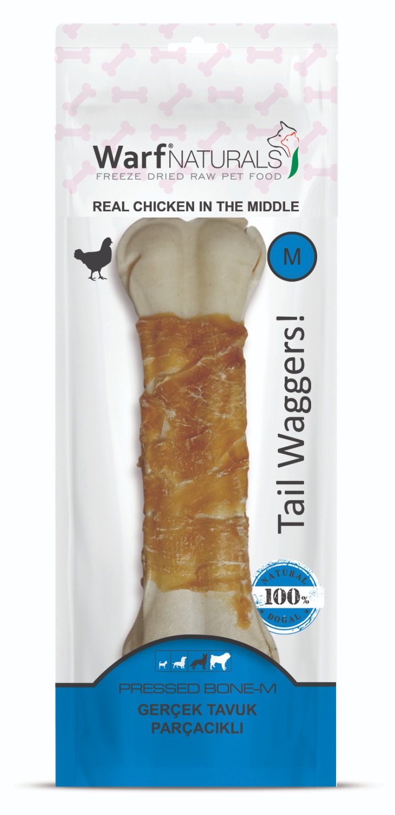WarfNaturals Tavuklu Pres Kemik 15,5 cm 103 gr.