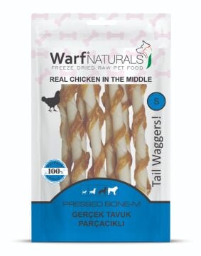 WarfNaturals Tavuklu Burgu Kemik 12 CM 10'lu 90 gr