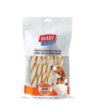 WarfNaturals Jumbo Boy Tavuklu Burgu Kemik 6'lı 240 gr