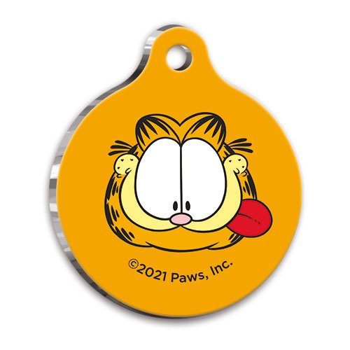 Garfield Yuvarlak Kedi ve Köpek Künyesi Large 3,8 cm