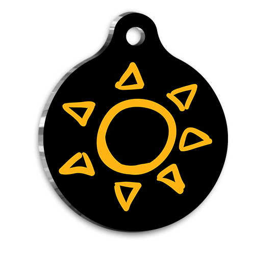Güneş Kedi Köpek Künyesi Medium 3 cm