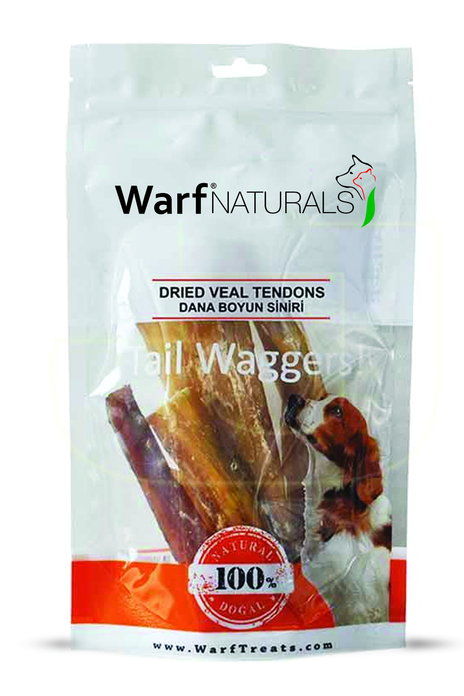 WarfNaturals Kurutulmuş Dana Boyun Sinir Köpek Ödülü 120 Gr