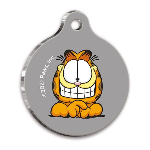 Garfield Yuvarlak Kedi ve Köpek Künyesi Large 3,8 cm