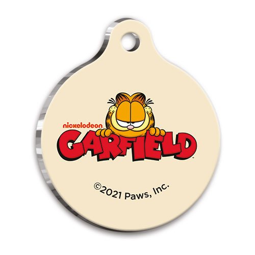 Garfield Yuvarlak Kedi ve Köpek Künyesi Small 2,5 cm