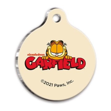 Garfield Yuvarlak Kedi ve Köpek Künyesi Large 3,8 cm