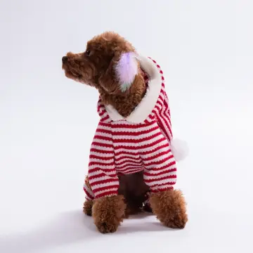 PawStar 25909- Elf Stripe Kapşonlu Tulum