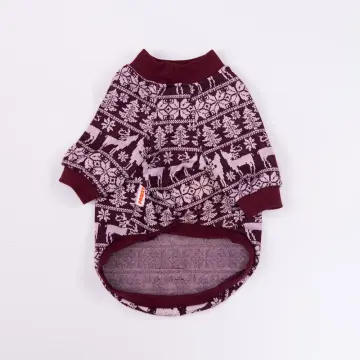 PawStar 25728-Bordo Nordic Winter-Reindeer Sweat