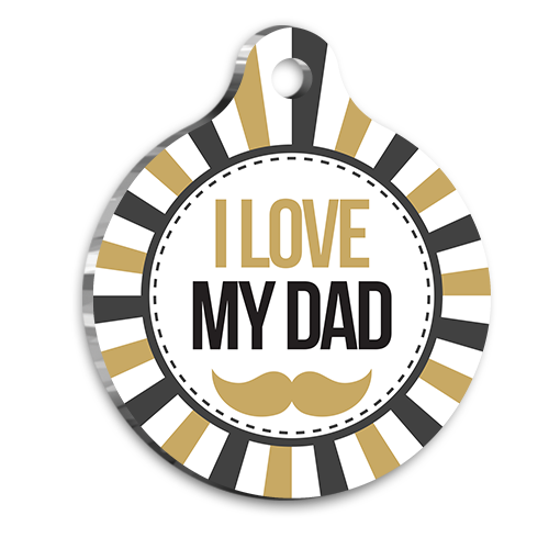 Babamı Seviyorum Pet Tag Small 2,5 cm