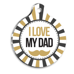 Babamı Seviyorum Pet Tag Medium 3 cm