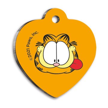 Garfield Kalp Şekilli Kedi ve Köpek Künyesi Small 2,5 x 2,73 cm