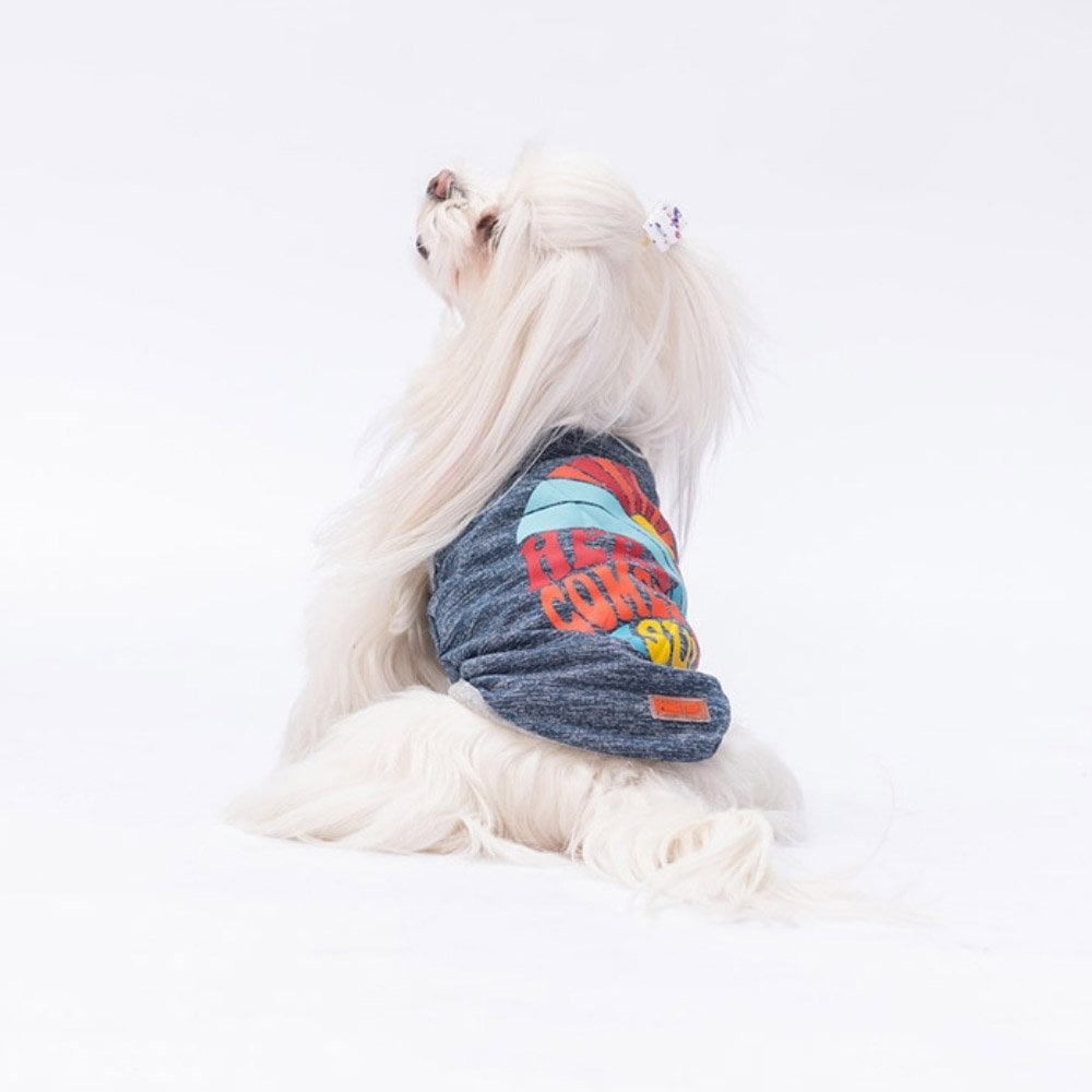 PawStar Lacivert The Sun T-Shirt Küçük Irk