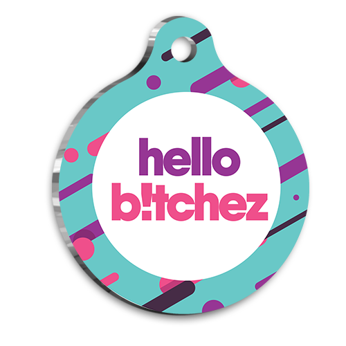 Hello Bitchez Kedi Köpek Künyesi Small 2,1 x 3,1 cm