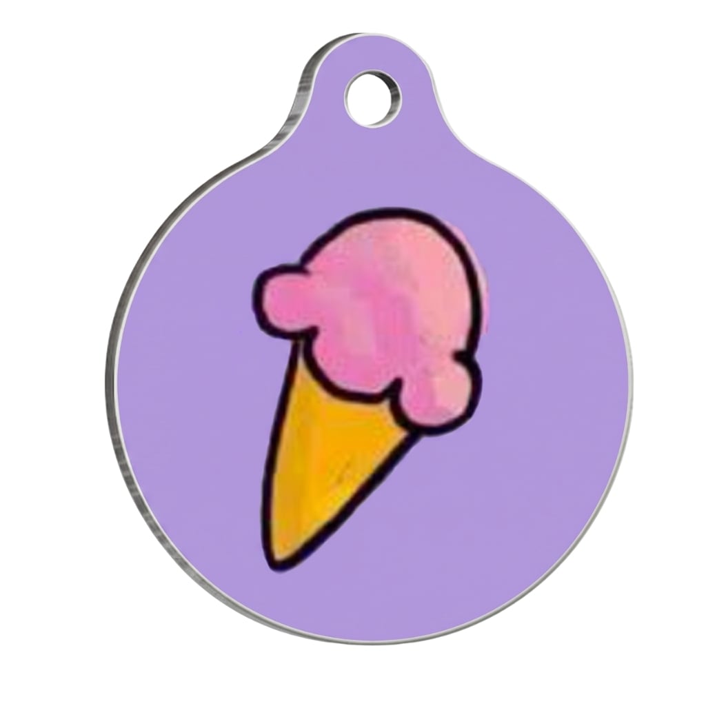 PawStar QR19 Ice Cream Desenli Kedi Köpek İsimliği