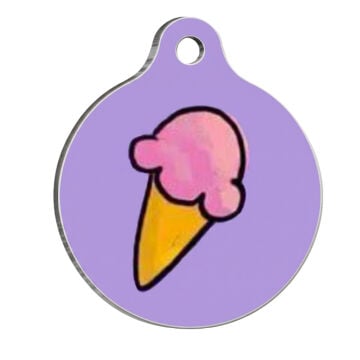 PawStar QR19 Ice Cream Desenli Kedi Köpek İsimliği