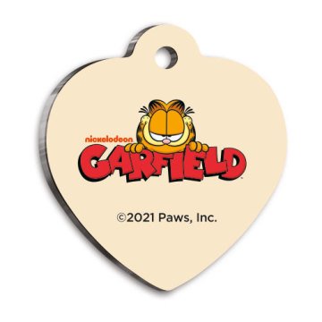 Garfield Kalp Şekilli Kedi ve Köpek Künyesi Small 2,5 x 2,73 cm