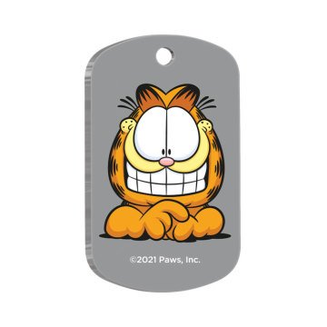Garfield Askeri Şekilli Kedi ve Köpek Künyesi Large 2,9 x 5 cm