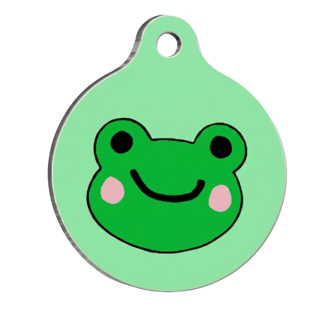 PawStar QR33 Frog Desenli Kedi Köpek İsimliği
