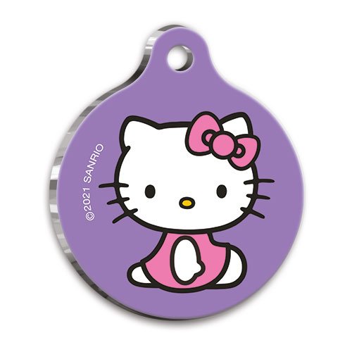Hello Kitty Yuvarlak Kedi ve Köpek Künyesi Small 2,5 cm