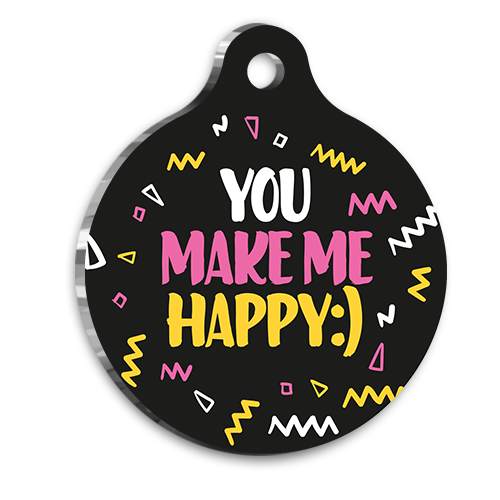 Happy Pet Tag Medium 3 cm