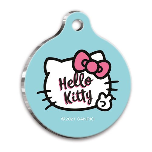 Hello Kitty Yuvarlak Kedi ve Köpek Künyesi Small 2,5 cm