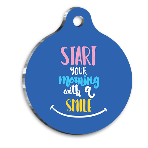 Smile Kedi Köpek Künyesi Large 3,8 cm