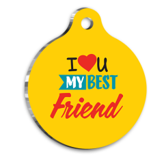 Best Friend Kedi Köpek Künyesi Large 3,8 cm