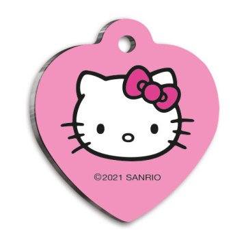 Hello Kitty Kalp Şekilli Kedi ve Köpek Künyesi Medium 3,2 x 3,5 cm