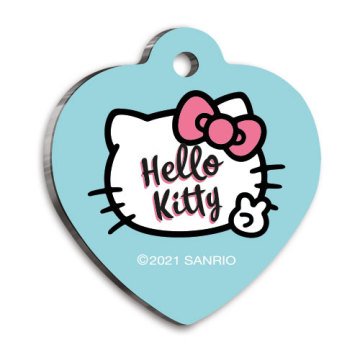 Hello Kitty Kalp Şekilli Kedi ve Köpek Künyesi Small 2,5 x 2,73 cm