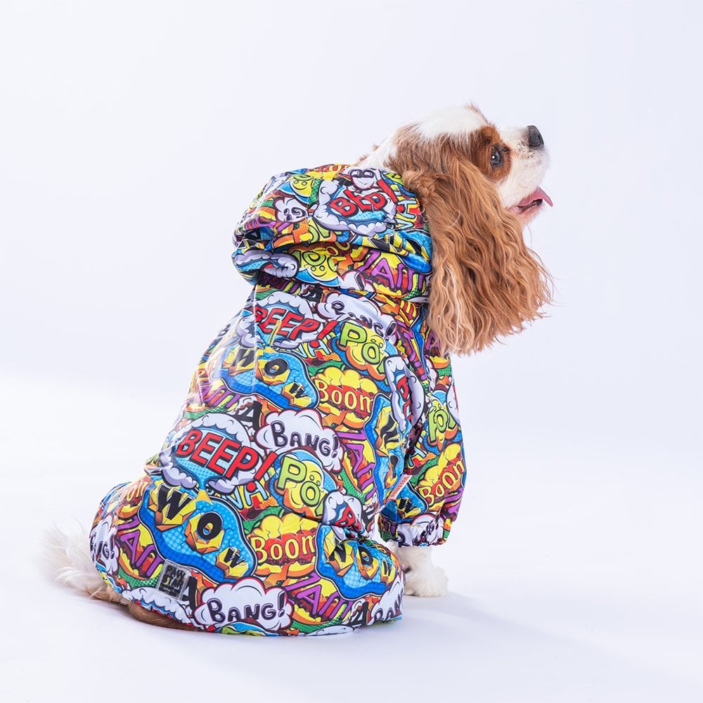 PawStar PopArt Tulum Yağmurluk Küçük ve Orta Irk