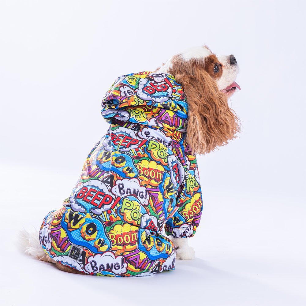 PawStar PopArt Tulum Yağmurluk Küçük ve Orta Irk