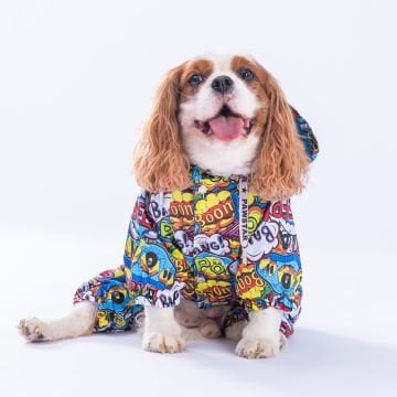 PawStar PopArt Tulum Yağmurluk Küçük ve Orta Irk