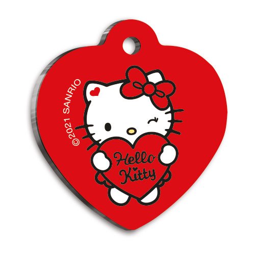 Hello Kitty Kalp Şekilli Kedi ve Köpek Künyesi Small 2,5 x 2,73 cm