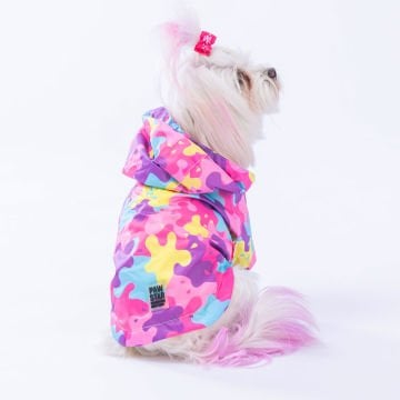 PawStar 23510 Rosea Camouflage Yağmurluk Küçük ve Orta Irk