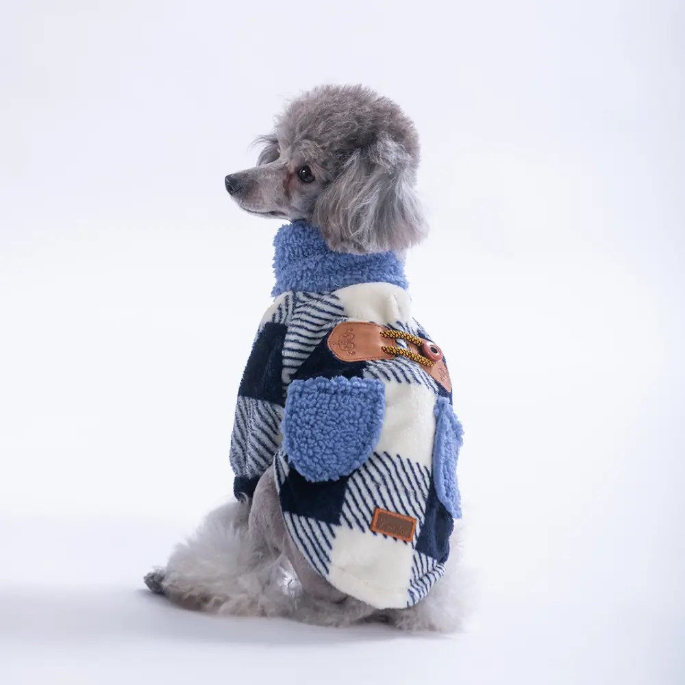 PawStar 25213-Lacivert Chicago Checks Ceket