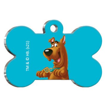 Scooby-Doo Kemik Şekilli Kedi ve Köpek Künyesi Medium 2,6 x 3,8 cm