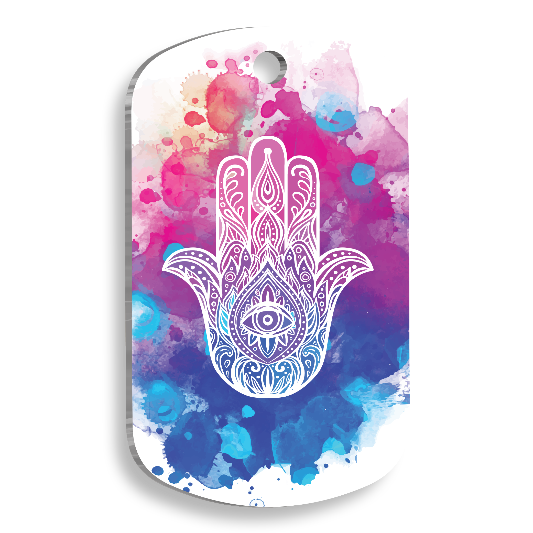 Fatmanın Eli, Abhaya Mudra Pet Tag Small 2 x 3,5 cm