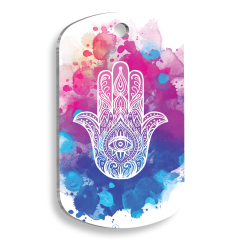 Fatmanın Eli, Abhaya Mudra Pet Tag Small 2 x 3,5 cm