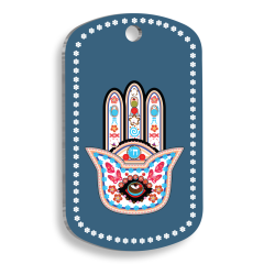 Koyu Mavi 3. Göz Pet Tag Small 2 x 3,5 cm
