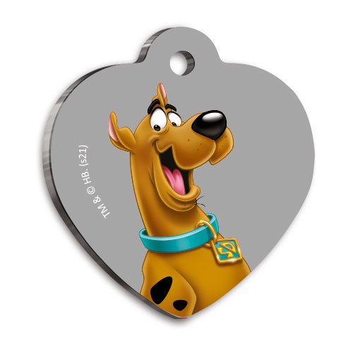 Scooby-Doo Kalp Şekilli Kedi ve Köpek Künyesi Small 2,5 x 2,73 cm